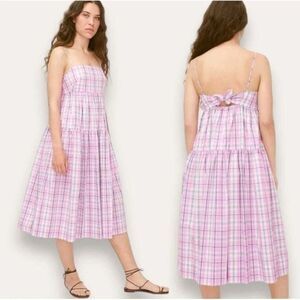 J. Crew Plaid Babydoll Midi Dress 16